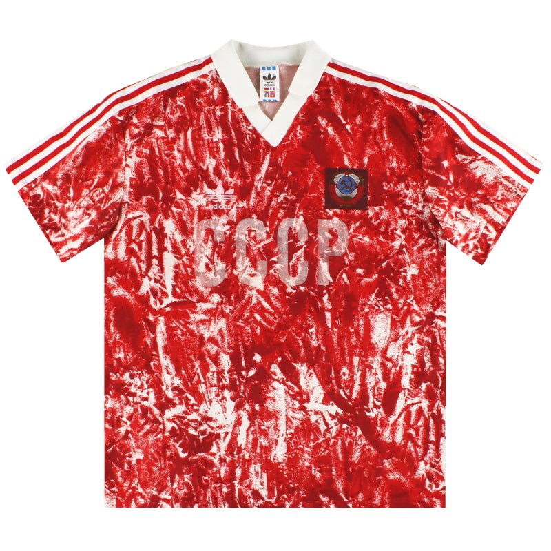 1989-91 Soviet Union adidas Home Shirt L Football Shirt