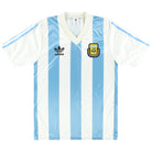 1990-91 Argentina adidas Home Shirt S Football Shirt