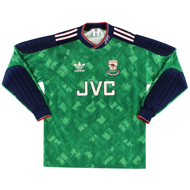 1990-91 Arsenal 'Champions' Goalkeeper Shirt M | Vintage Football Shirts