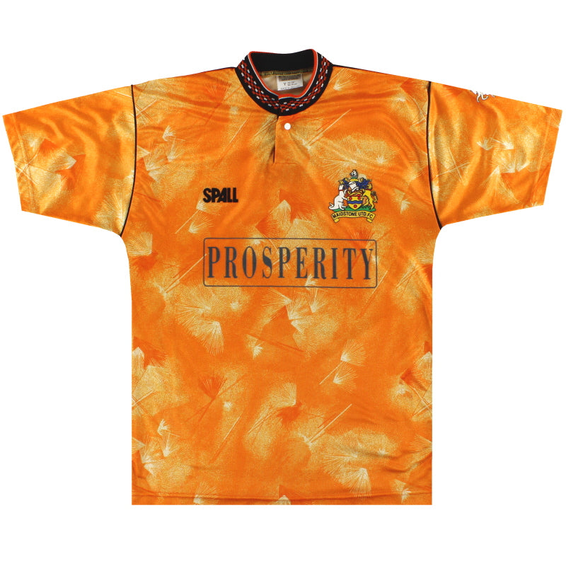 1990-91 Maidstone United Spall Home Shirt *Mint* Y Football Shirt