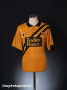 1990-91 Stoke City Away Shirt L Football Shirt