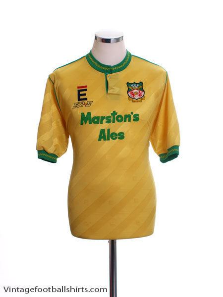 1990-91 Wrexham Third Shirt L Football Shirt