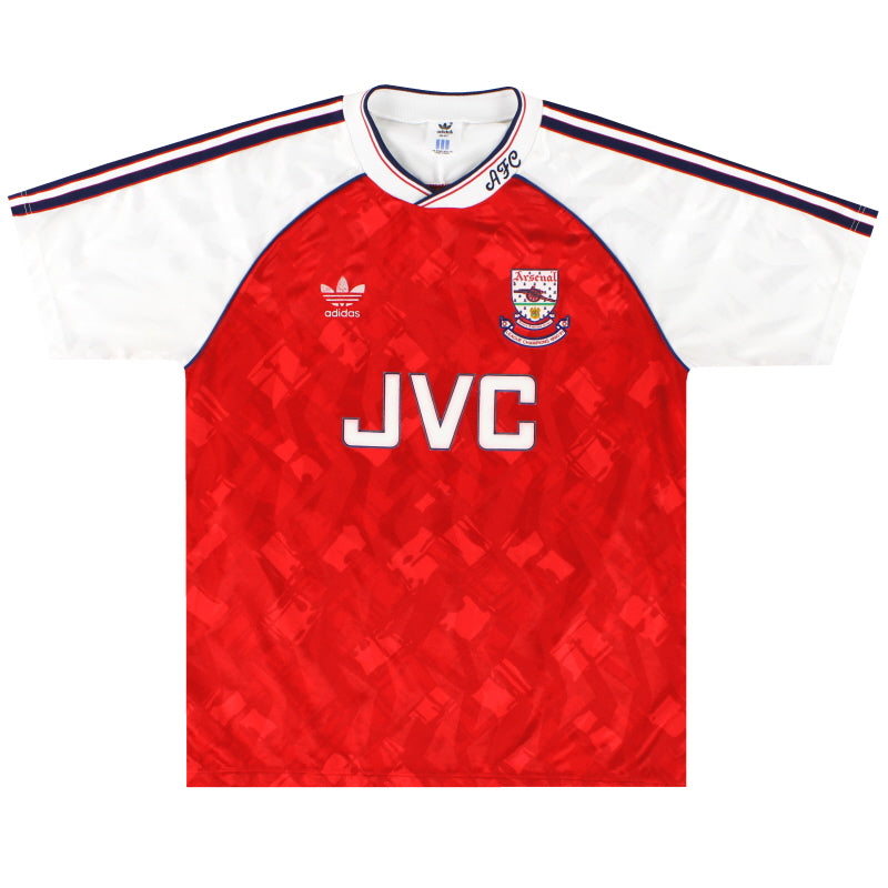 1990-92 Arsenal adidas Home Shirt M Football Shirt