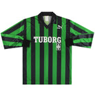 1990-92 Borussia Monchengladbach Puma Away Shirt L/S L Football Shirt