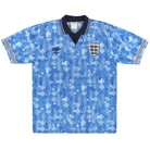 1990-92 England Umbro Third Shirt L Football Shirt