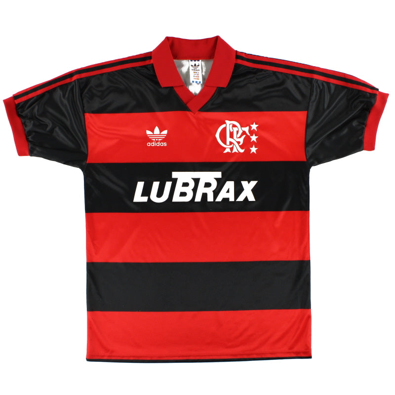 1990-92 Flamengo adidas Home Shirt M Football Shirt