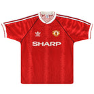 1990-92 Manchester United adidas Home Shirt S Football Shirt