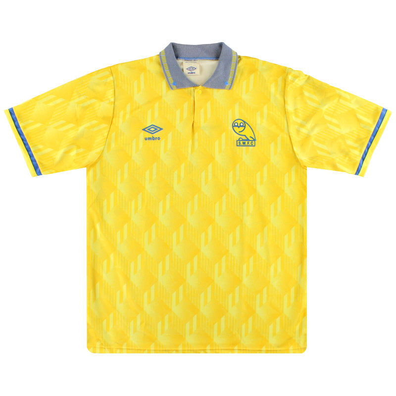 1991-92 Sheffield Wednesday Umbro Away Shirt L Football Shirt