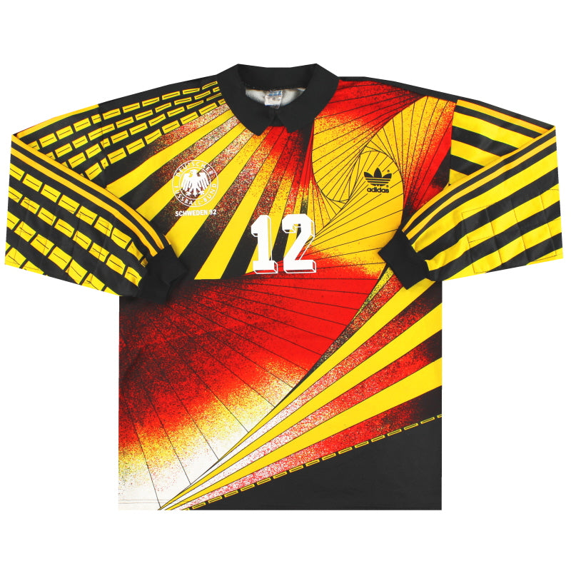 1990 92 West Germany adidas Goalkeeper Shirt 12 XL Vintage Football Shirts