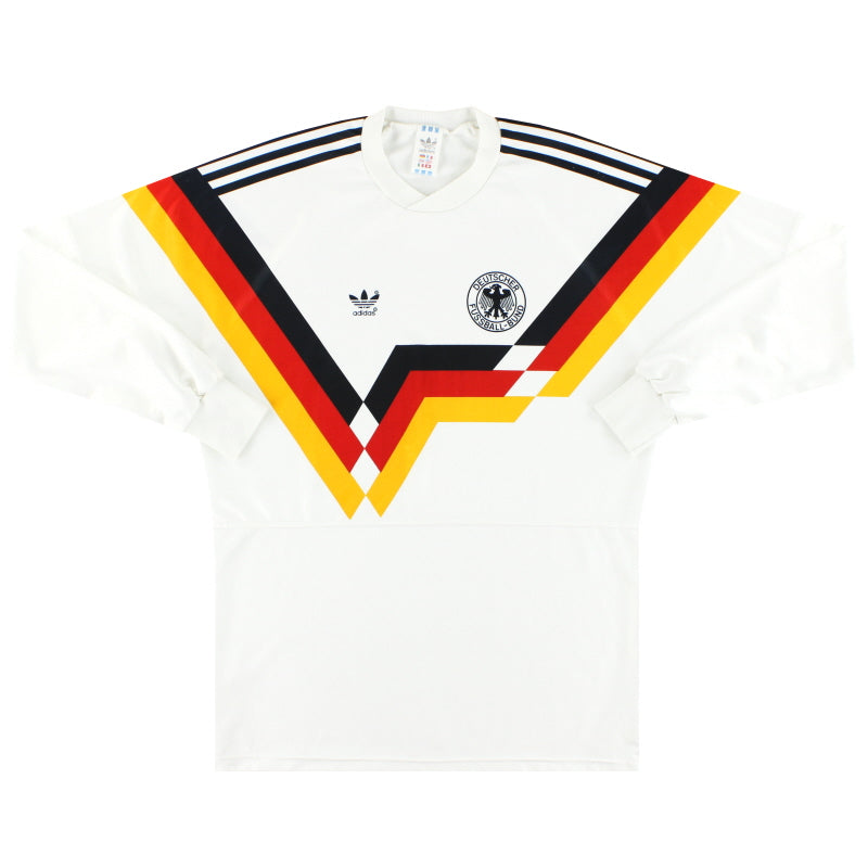 1990-92 West Germany adidas Home Shirt L/S L Football Shirt