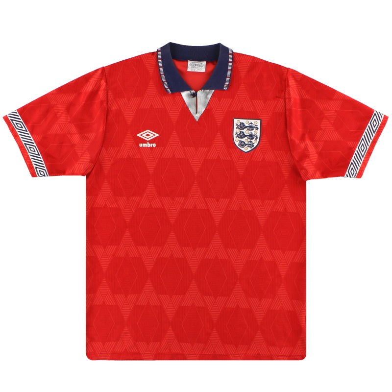 1990-93 England Umbro Away Shirt L Football Shirt