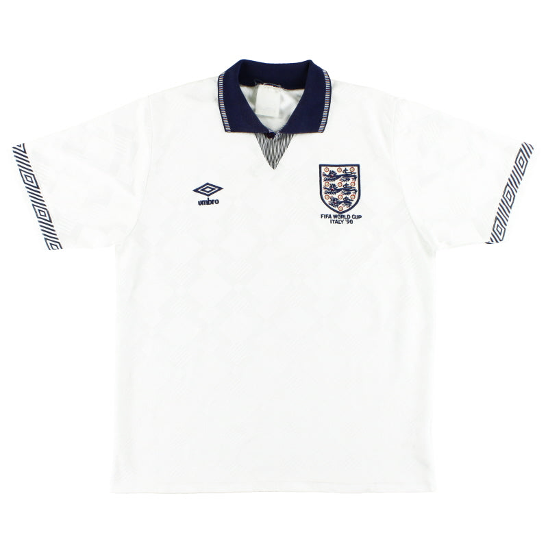 1990 England Umbro 'Italy '90' Home Shirt *Mint* M Football Shirt