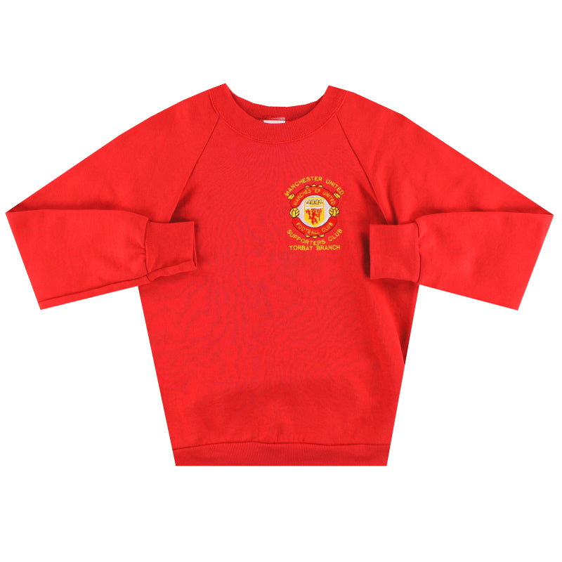 1990 Manchester United Supporters Club 'Torbay Branch' Sweatshirt S Sweatshirt"