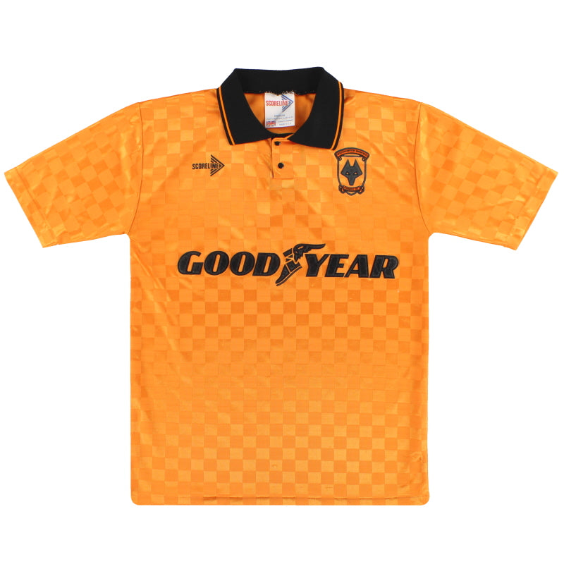 1990 Wolves Scoreline Home Shirt M Football Shirt