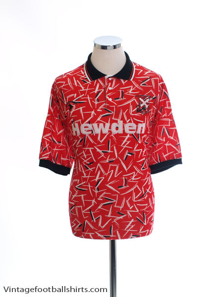 1991-92 Clydebank Home Shirt XL Football Shirt