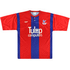 1991-92 Crystal Palace Bukta Home Shirt L Football Shirt