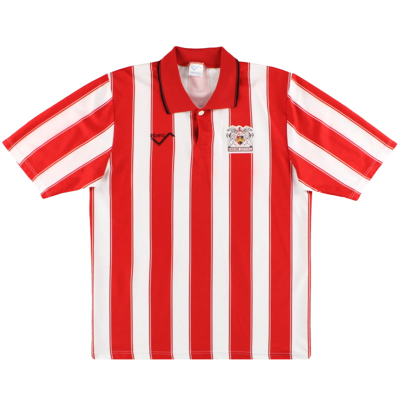 1991-92 Exeter Ribero Home Shirt M Football Shirt