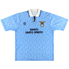 1991-92 Lazio Umbro Home Shirt XL Football Shirt