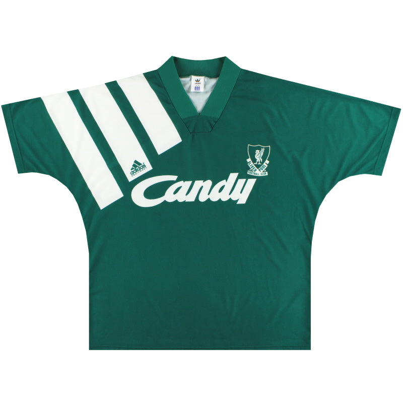 1991-92 Liverpool adidas Away Shirt S Football Shirt