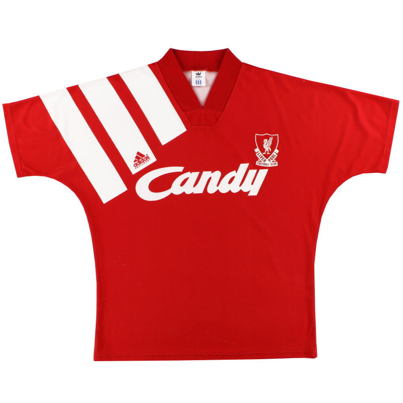 1991-92 Liverpool adidas Home Shirt M Football Shirt