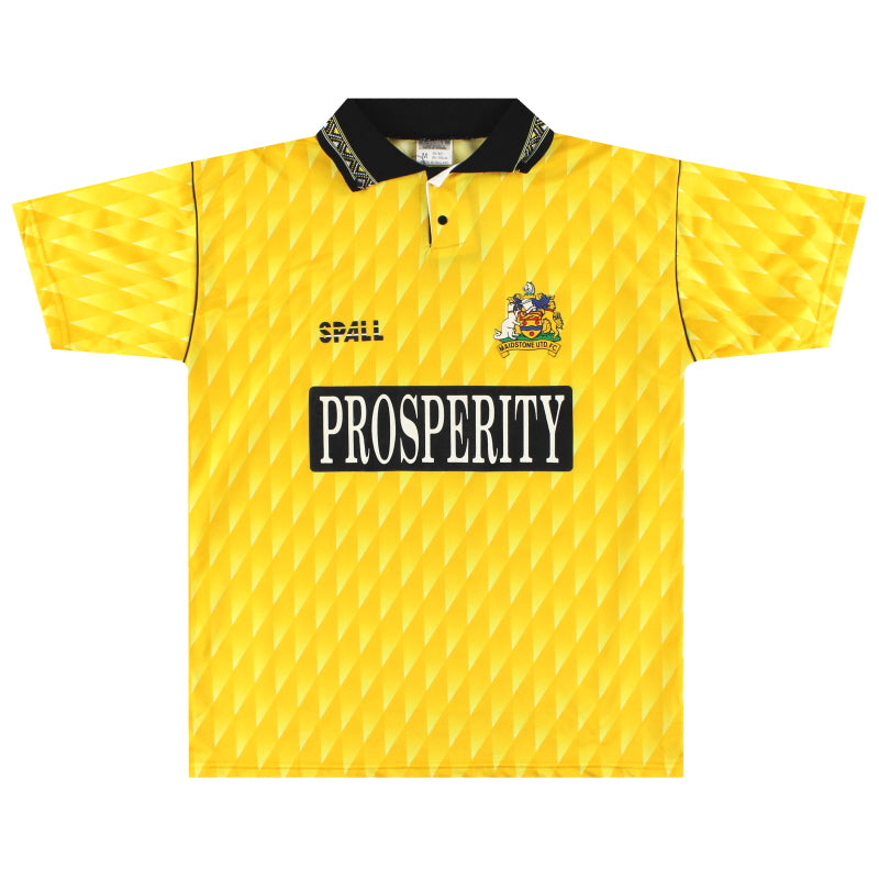 1991-92 Maidstone United Spall Home Shirt *Mint* M Football Shirt