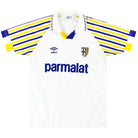 1991-92 Parma Umbro Home Shirt *Mint* M Football Shirt