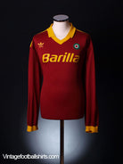 1991-92 Roma Home Shirt L/S XL Football Shirt