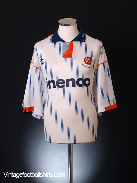 1991-93 Blackpool Away Shirt L Football Shirt