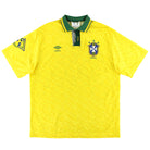 1991-93 Brazil Umbro Home Shirt XL Football Shirt