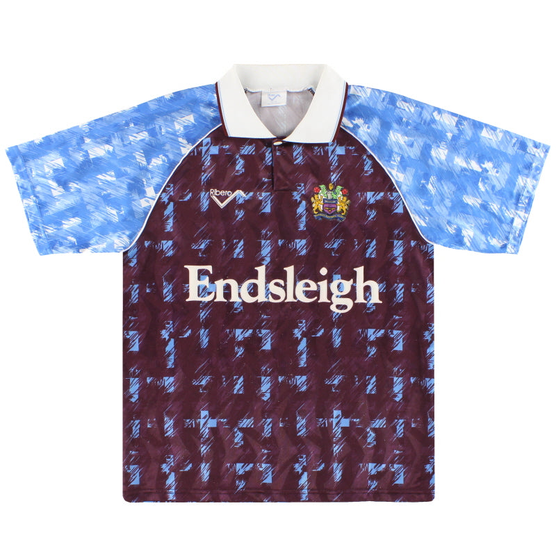 1991-93 Burnley Home Shirt M Football Shirt