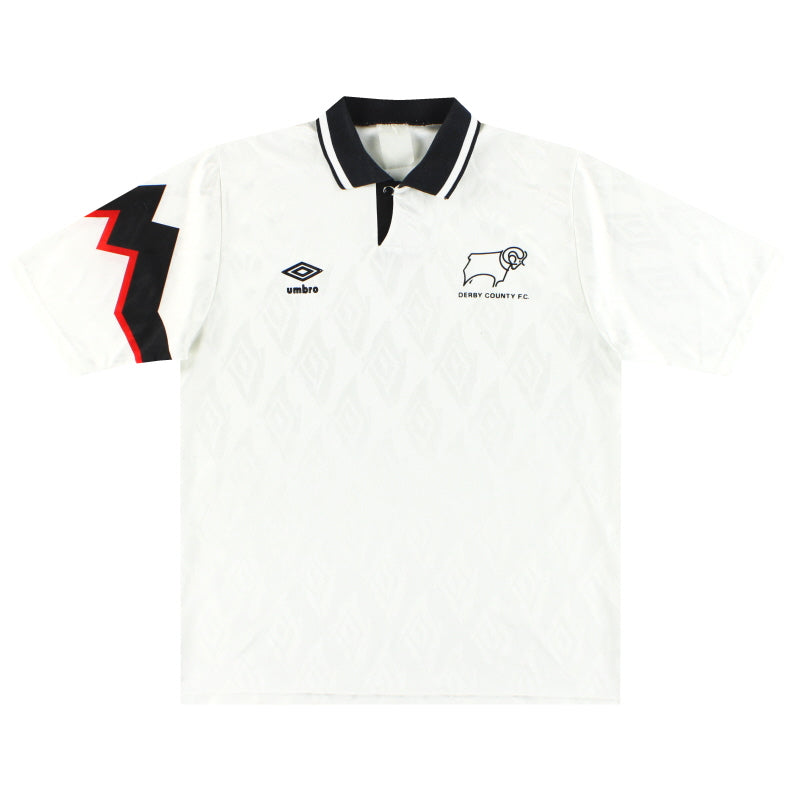 1991-93 Derby County Umbro Home Shirt XL Football Shirt