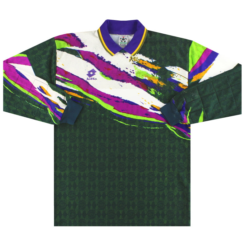 1991-93 Lotto Template Goalkeeper Shirt L Football Shirt