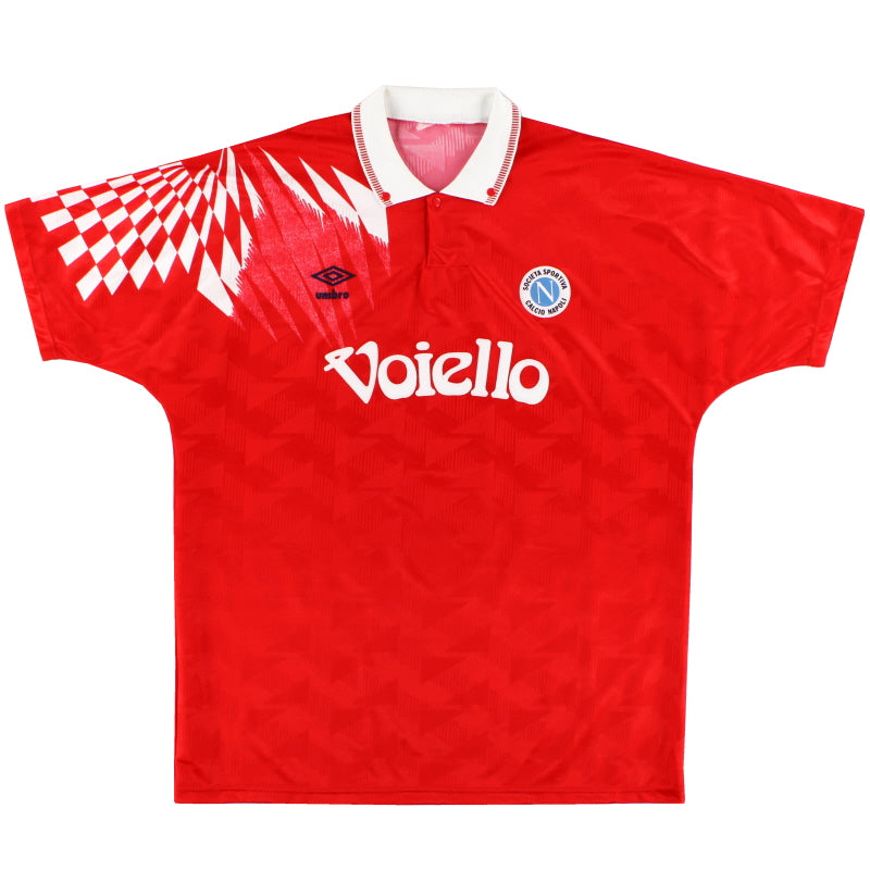 1991-93 Napoli Umbro Third Shirt XL Football Shirt