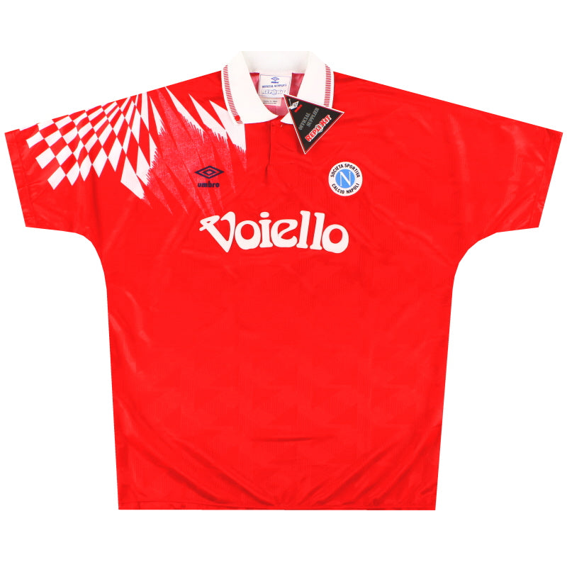 1991-93 Napoli Umbro Third Shirt *w/tags* XL Football Shirt