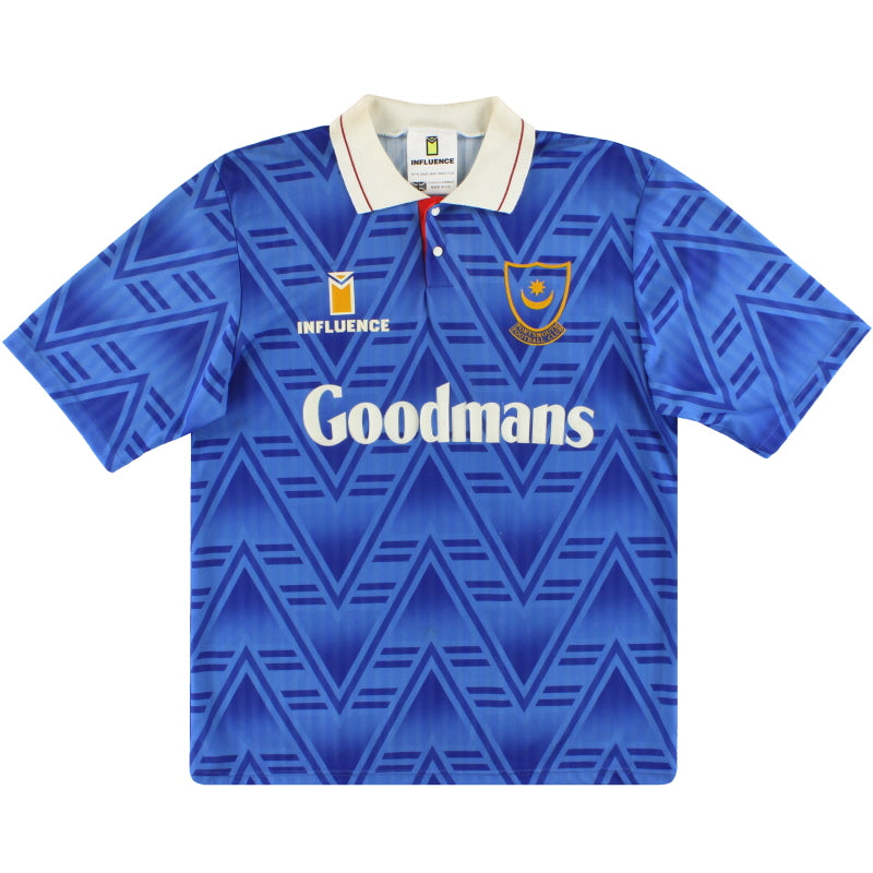 1991-93 Portsmouth Influence Home Shirt M Football Shirt