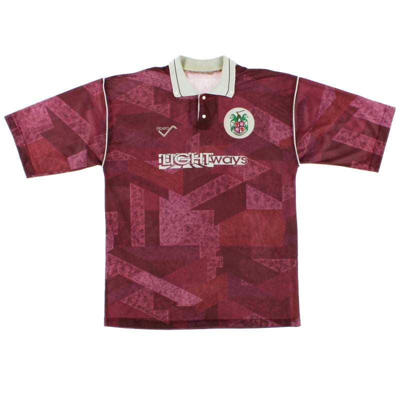 1991-93 Stenhousemuir Home Shirt L Football Shirt