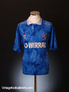 1991-93 Tranmere Rovers Away Shirt L Football Shirt