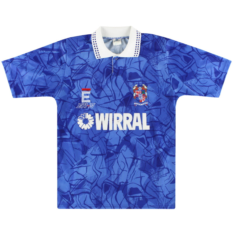 1991-93 Tranmere Rovers EN-S Away Shirt L.Boys Football Shirt