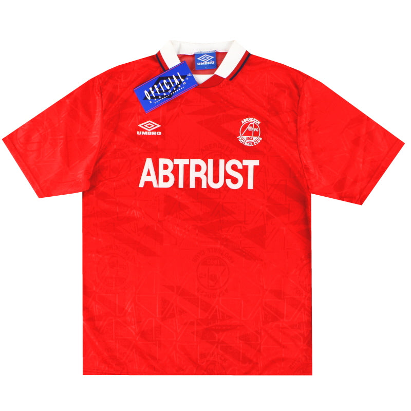 1992-93 Aberdeen Umbro Home Shirt *BNIB* XL Football Shirt