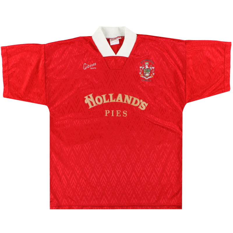 1992-93 Accrington Stanley Home Shirt L Football Shirt