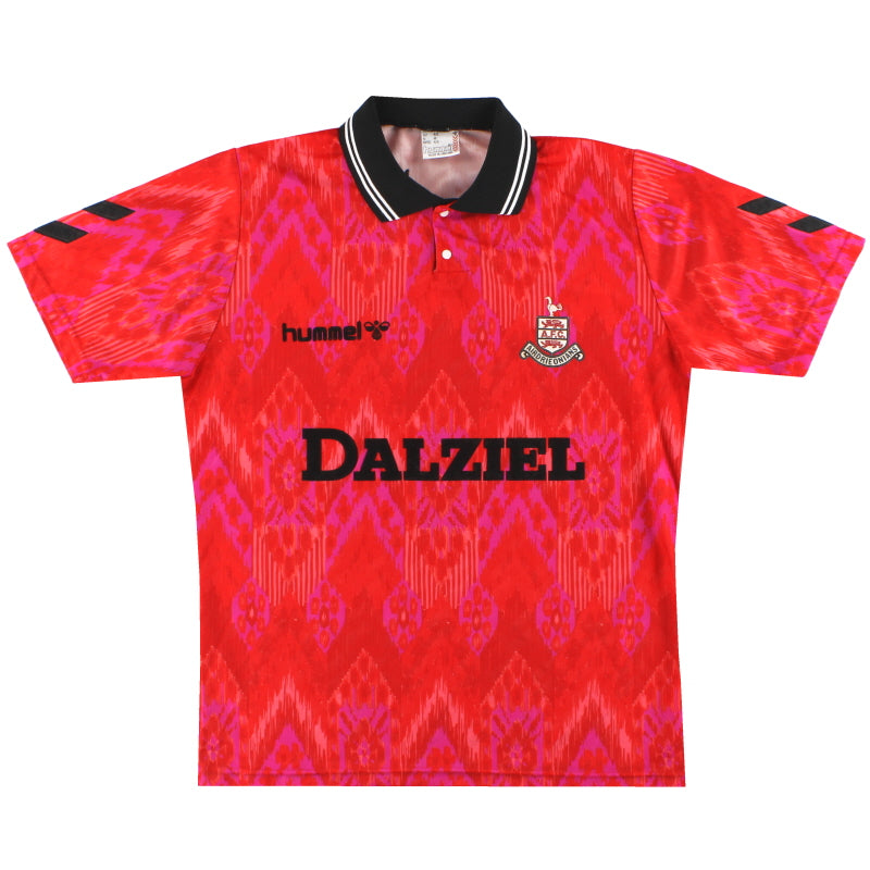 1992-93 Airdrieonians Hummel Away Shirt M Football Shirt