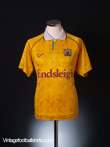 1992-93 Burnley Away Shirt M Football Shirt