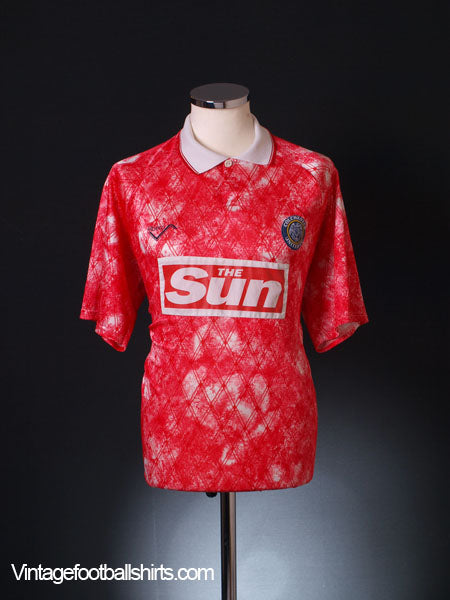 1992-93 Colchester Away Shirt L Football Shirt