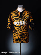 1992-93 Hull City Home Shirt L Football Shirt