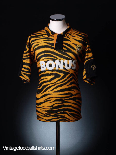 1992-93 Hull City Home Shirt L Football Shirt