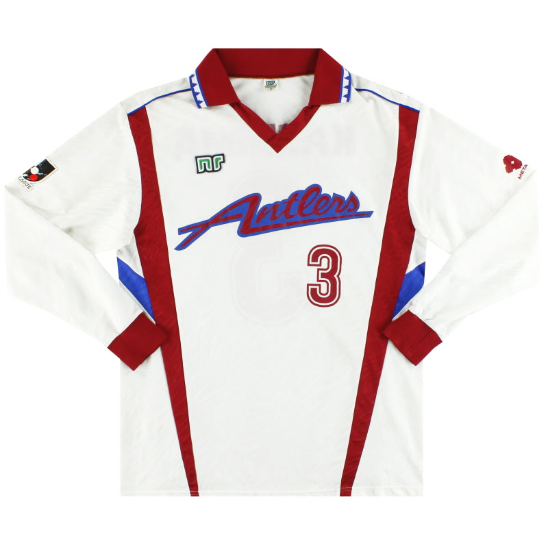 1992-93 Kashima Antlers Ennerre Away Shirt L/S #3 L Football Shirt