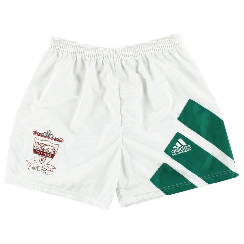 1992-93 Liverpool adidas Centenary Away Shorts *Mint* M Football Shorts