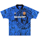 1992-93 Manchester United Umbro Away Shirt L Football Shirt