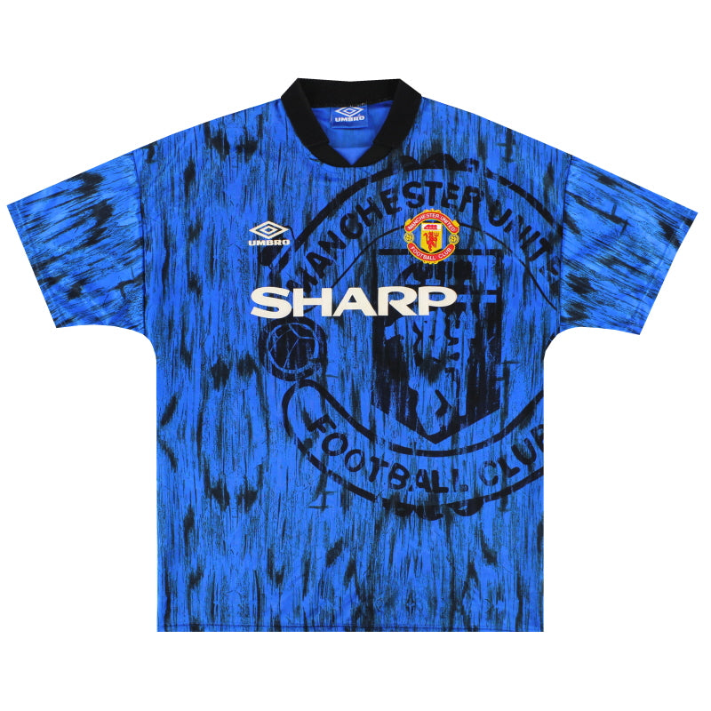 1992-93 Manchester United Umbro Away Shirt XL Football Shirt