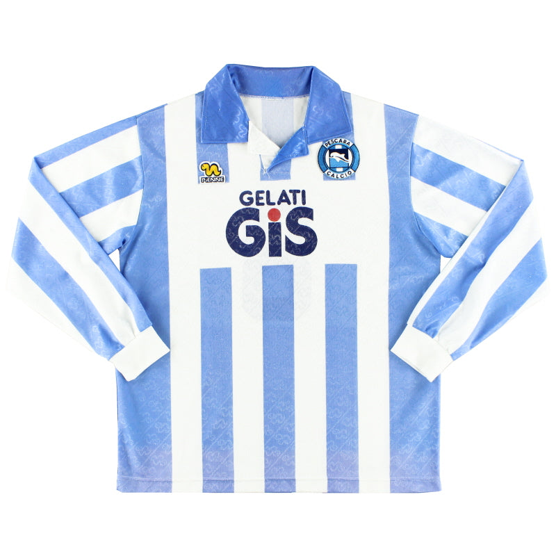 1992-93 Pescara Home Shirt #8 L/S XL Football Shirt